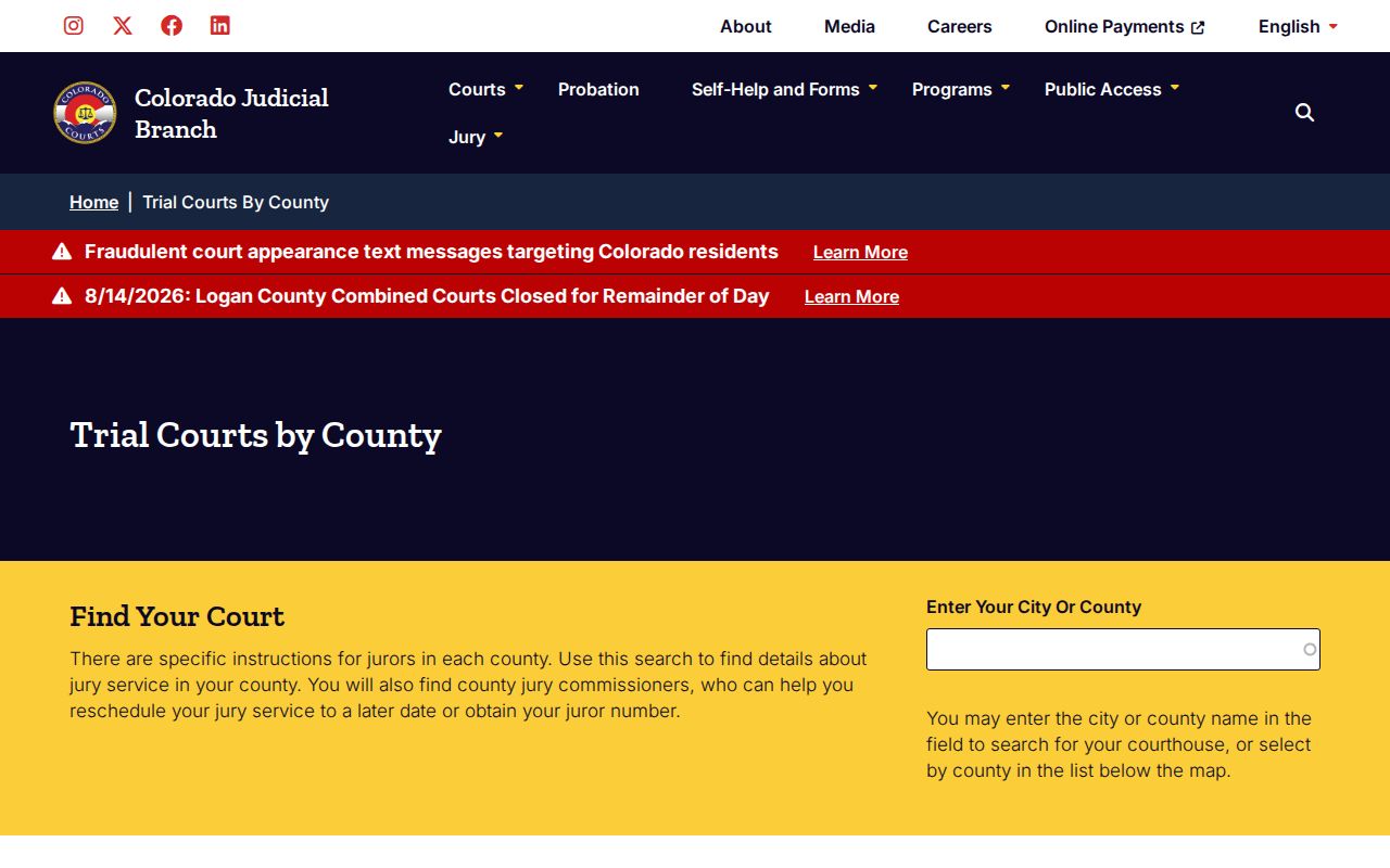 Logan County civil court docket jurisdiction guidance
