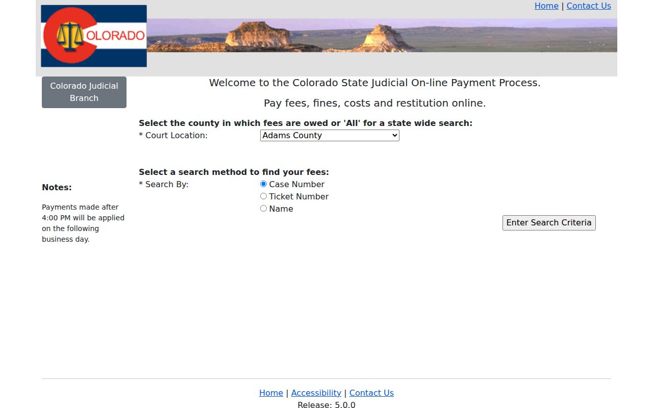 Logan County traffic court online payment interface