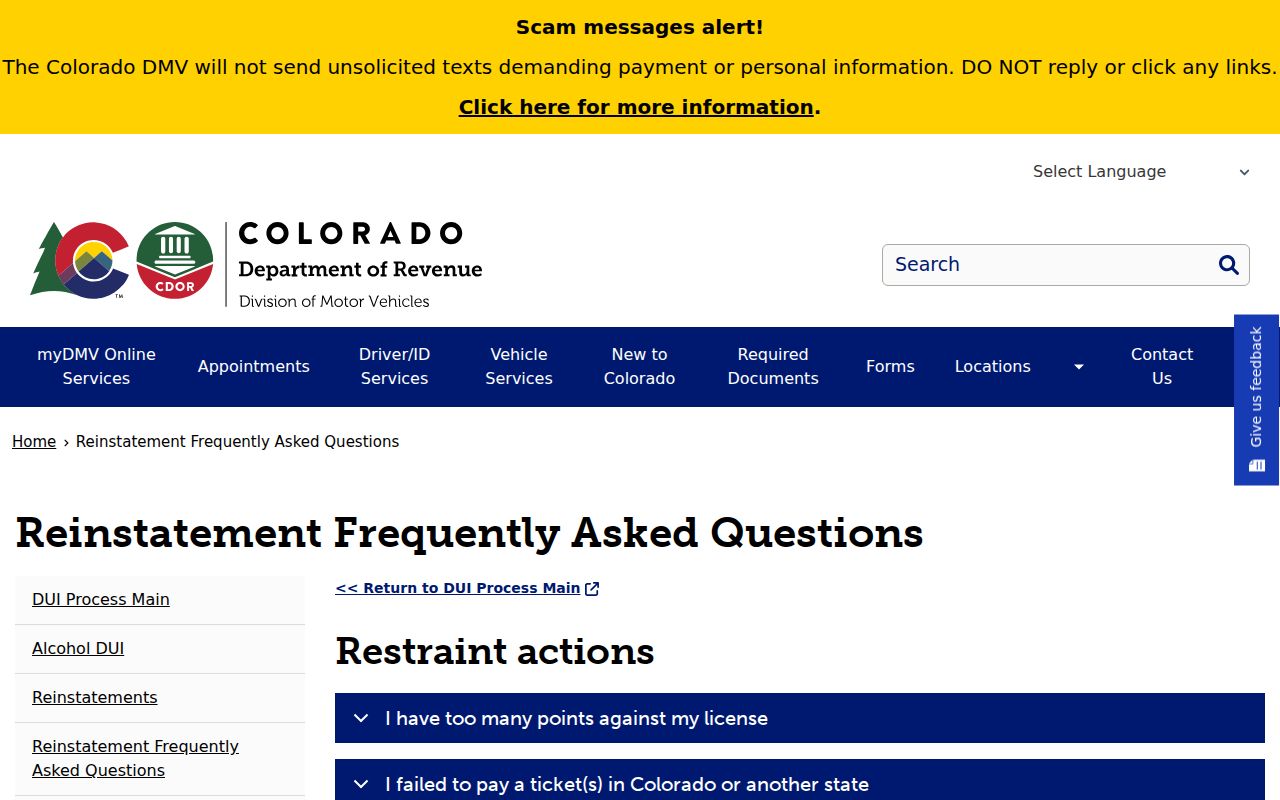 Logan County traffic court license reinstatement guidance
